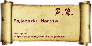 Pajenszky Marita névjegykártya